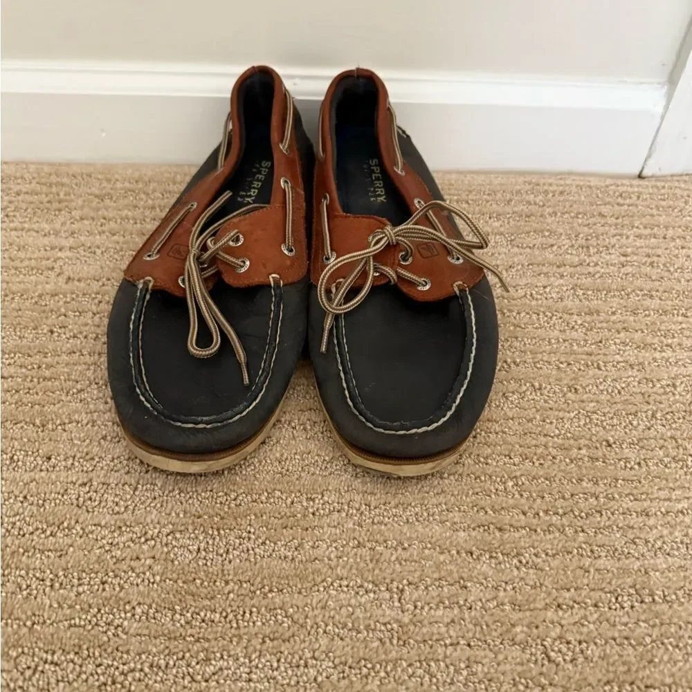 Sperry Men's Brown and Black Boat Shoes